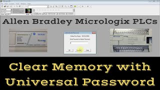 Allen Bradley Micrologix PLCs Memory Clearing with Universal Password | Urdu/Hindi | Lecture No. 88