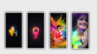 Amazing Holi Special video editing in Alight Motion Full screen happy Holi festival tutorial