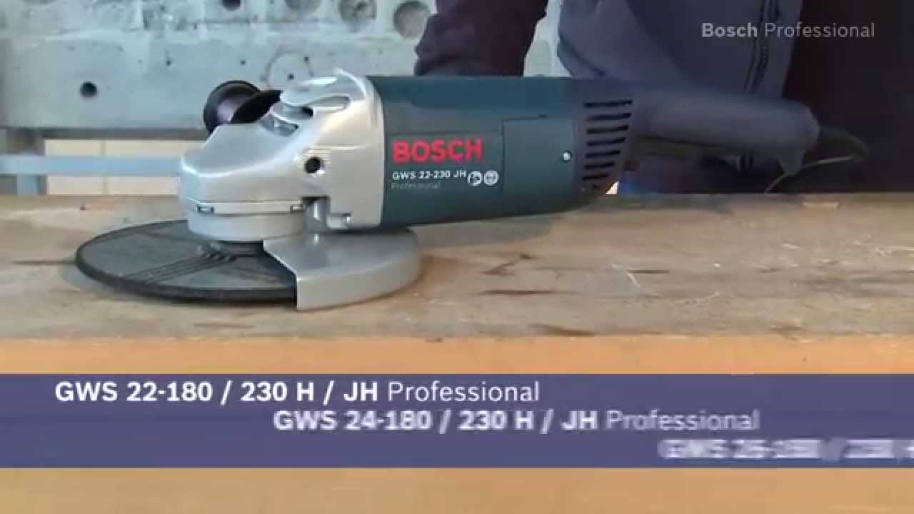 Bosch Professional GWS 22-230 JH / GWS 24-230 JH - YouTube