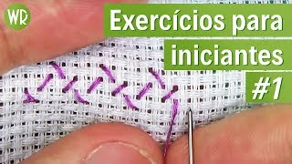 ❌2 exercícios simplespara INICIANTES #1 - ponto cruz avesso PERFEITO