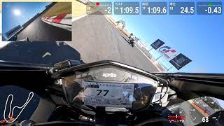 筑波サーキット 2024年12月28日 J2（Aprilia RSV4）Lap27 1'.7.5