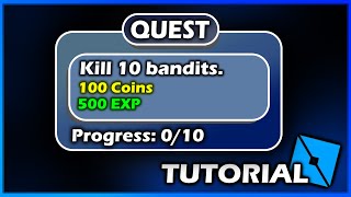 *EASY* How to make a QUEST SYSTEM | Roblox Studio, Scripting Tutorial
