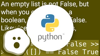 Boolean testing a list in Python