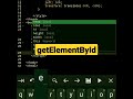 getElementById | javascript tutorial #shorts #html #javascript