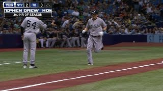 NYY@TB: Drew extends lead with solo homer in the 4th