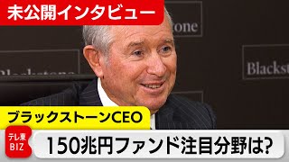 150兆円運用 ブラックストーンCEO“注目”日本の投資分野は？【未公開インタビュー】（2024年3月28日）#WBS