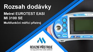 Metrel Eurotest EASI MI 3100 SE - rozsah dodávky (www.RevizniPristroje.cz)