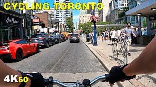 Cycling all Over a Busy Downtown Toronto (June 20, 2021)