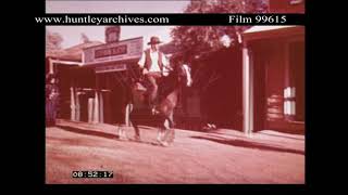 Historical Reconstruction Western Country Town 1850's.  Archive film 99615