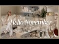 HELLO NOVEMBER | a cosy day, christmas shop with me & a huge festive decor haul ❄️