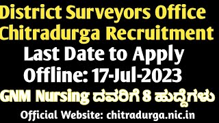 Staff Nurse jobs for GNM Nursing in Chitradurga District