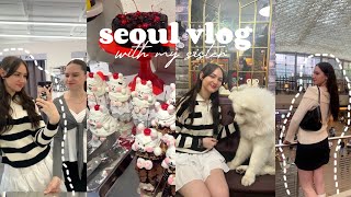 seoul vlog with my sister - Gangnam coex mall, hongdae dog cafe hopping ( korea Vlog )🫶🏼✨