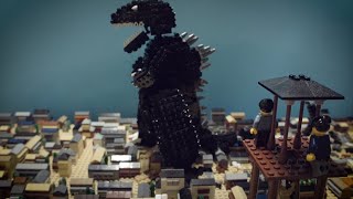 レゴジラ帝都に現わる”Legodzilla attack on Imperial city\