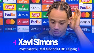 "WE WILL BOUNCE BACK" 😤 | Xavi Simons | Real Madrid 1-1 RB Leipzig | UEFA Champions League