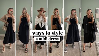 8 Ways To Style The Midi Dress | Summer Outfit Ideas 2021 | jessmsheppard