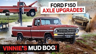 Mud Boggin Time! 1971 Ford F100 4X4 Differential and Driveshaft Upgrades! Vinnies Mud Bog 2024!