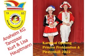 Tanzpaar - Anaheim Karnevalsgesellschaft - Prinzen Proklamation \u0026 Piratenball 2022