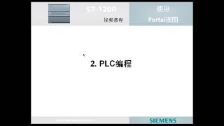 A17 西门子 SIMATIC S7-1200 PLC 软件及编程 - 使用 TIA Portal 视图