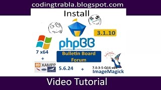 Install phpBB 3.1.10 on windows 7 localhost ( XAMPP 5.6.24 ) - open source PHP Forum byAO