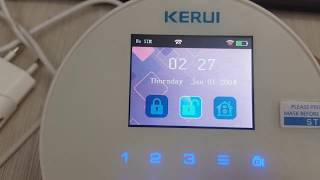 Kerui W2 wifi alarm system-- How to set the delay time for arm, disarm.