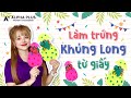 [Alpha Family Center] Make dinosaur eggs from paper - Làm trứng khủng long từ giấy