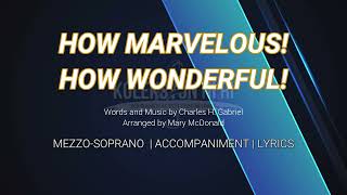 How Marvelous! How Wonderful! | Mezzo-soprano | Vocal Guide by Sis. Mercy Luna Tom