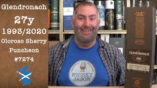 Glendronach 1993/2020 - aged 27 years - Oloroso Sherry Puncheon #7274 Scotch Review by WhiskyJason