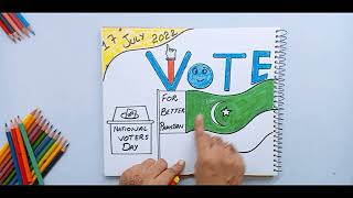 National Voters Day Drawing |Election Drawing |Voter Awareness Drawing with Oil Pastel