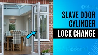 How to Replace or Access the Euro Cylinder Barrel on uPVC French Double Doors : Slave Door