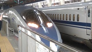 500系団臨博多駅到着後回送 Shinkansen Ser. 500 Chartered Extra Train going out of service aft. arrival at Hakata