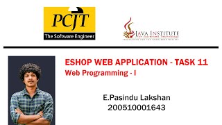 Eshop | Task- 11| Web Programming - I | Java Institute