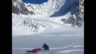 How to Travel across a Glacier on a Snowmobile or Skis (as safe as possible)- Truck House Life Ep 7