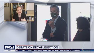 Recall candidates to try to stand out from one another in debate