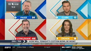 Around The Horn picks Ohio State to beat Texas in the Cotton Bowl with the help of 20-yard plays.