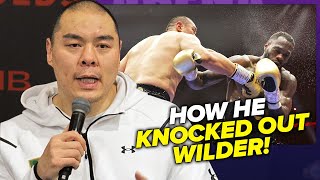 Zhilei Zhang REACTS TO KNOCKOUT of Deontay Wilder