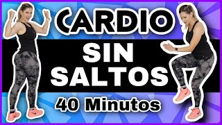 CARDIO SIN SALTOS PARA PERDER PESO RÁPIDO 40 Minutos| Cardio de Bajo Impacto | NatyGlossGym