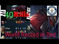 World Record Kill in Zed | 40 Kills | Wild Rift | Zed Montage # 14