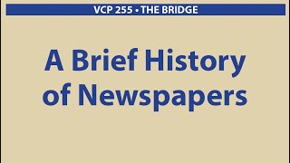 The history of newspapers and publishing