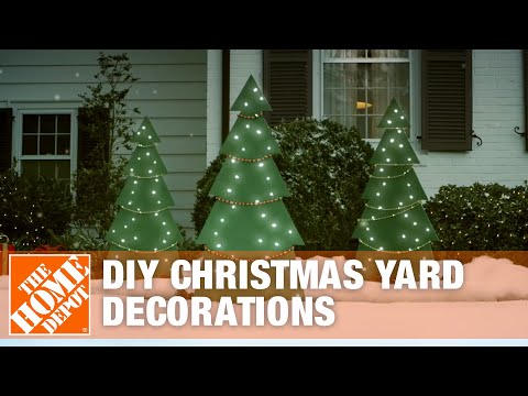 DIY Christmas Yard Decorations: Wooden Christmas Tree DIY Christmas Yard Decorations: Wooden Christmas Tree