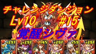 【パズドラ】　第15回チャレンジダンジョン　Lv10　覚醒シヴァ