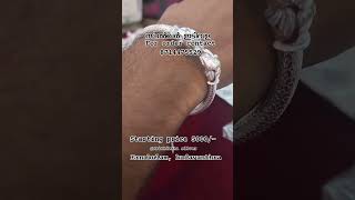 സിൽവർ ഇടി വള starting price 5000/- For order contact 8714475529#puresilver #bangles #ernakulam