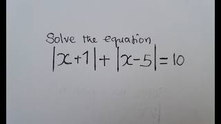 Advanced Absolute Value Equations | two or more absolute values