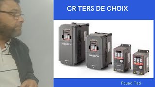 Video N°109 Criteres de choix d'un variateur de frequence