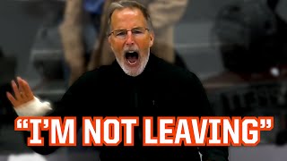 Tortorella gets ejected from the game but refuses to leave, a breakdown