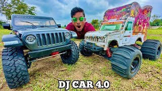 RC Desi DJ Car Vs RC Jeep Gladiator Car Unboxing \u0026 Fight - Chatpat toy tv