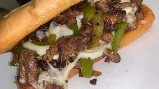 PHILLY CHEESESTEAK 🥩 | HOW TO MAKE A FIRE PHILLY CHEESESTEAK SANDWICH AT HOME 🔥🔥