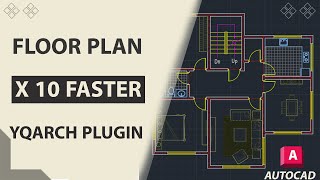 how to draw a simple floor plan in autocad||autocad tutorial