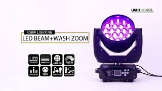 Lyre wash led 19x15w RGBW ZOOM