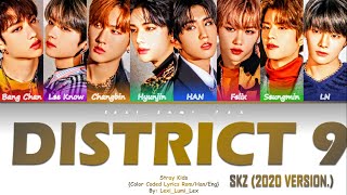 STRAY KIDS 'DISTRICT 9' (Lyrics) Color coded lyrics