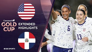 United States vs. Dominican Republic: Extended Highlights | CONCACAF W Gold Cup I CBS Sports